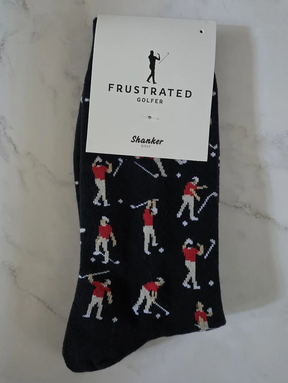 Shanker Golf Frustrated Golfer Novelty Socks
